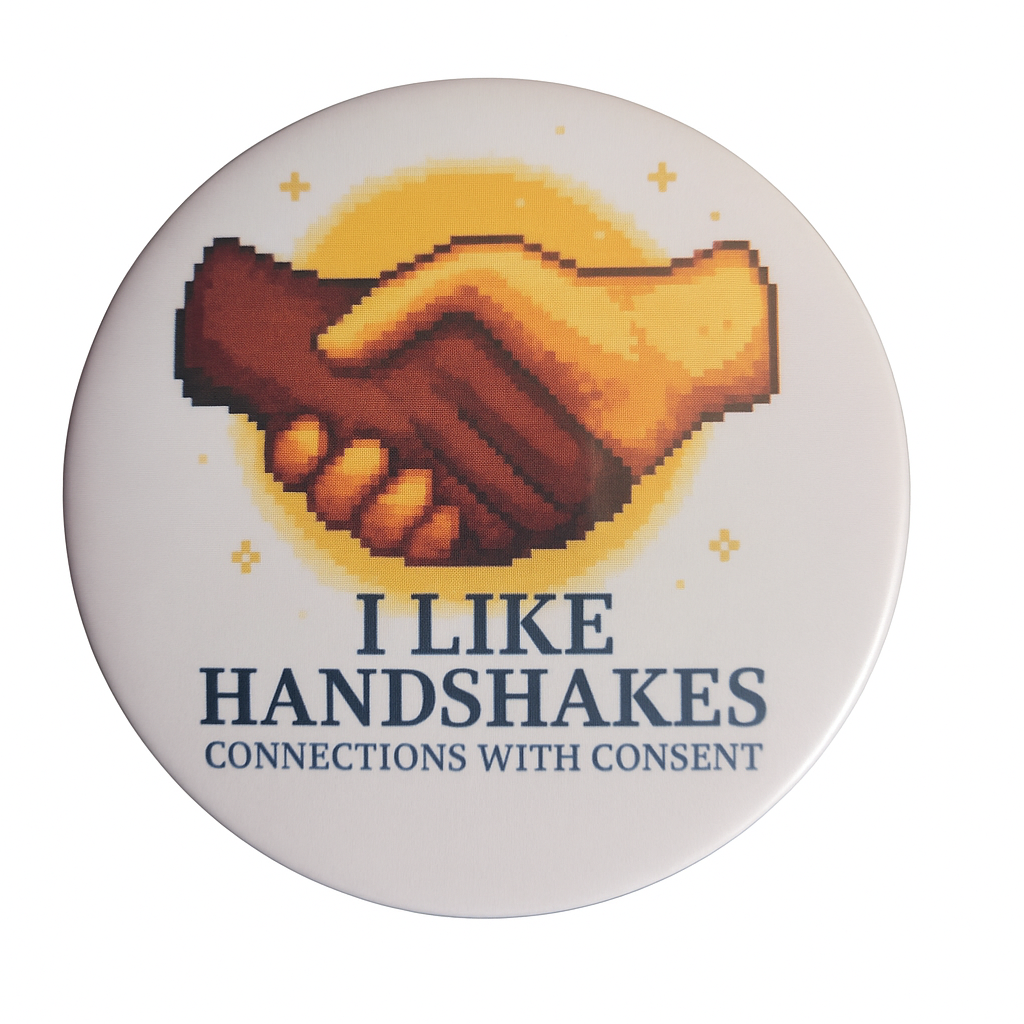 “Please Respect My Space” Button Pin – Wear Your Boundaries with Pride