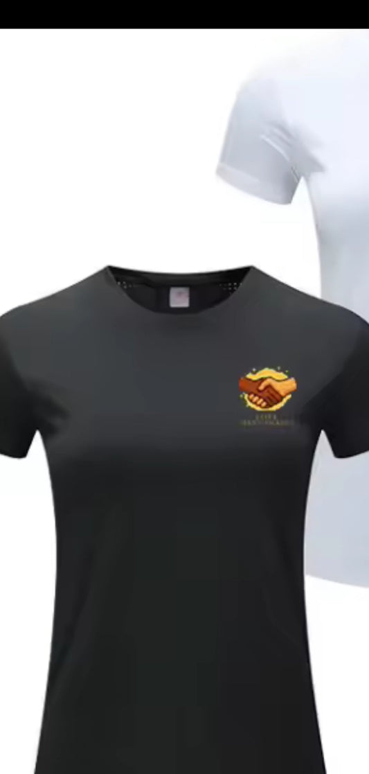 Women’s Fitted Tee – “I Like Handshakes” Logo